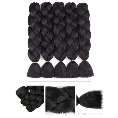 Free sample expression braiding hair 82 inches prestretched jumbo braid x pression hair braiding extensions